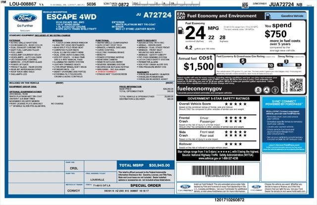 2018 Ford Escape SEL