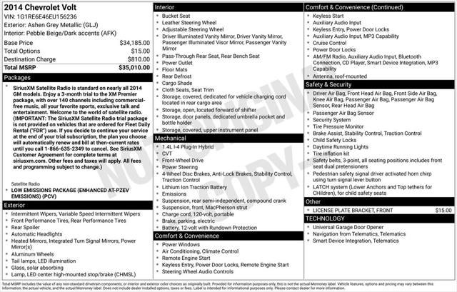 2014 Chevrolet Volt Base