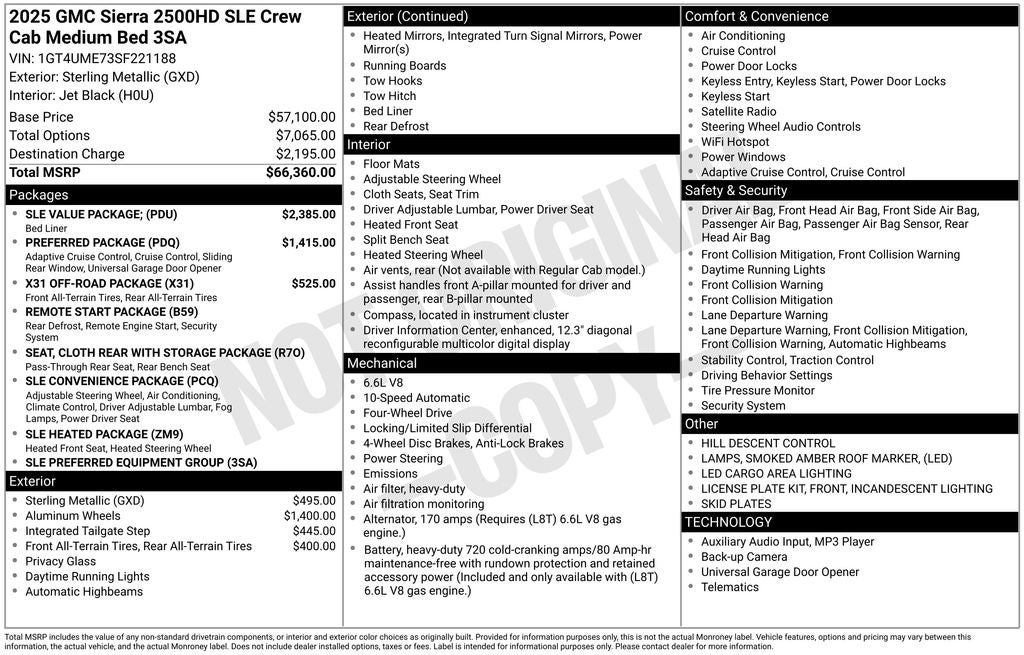 2025 GMC Sierra 2500HD SLE