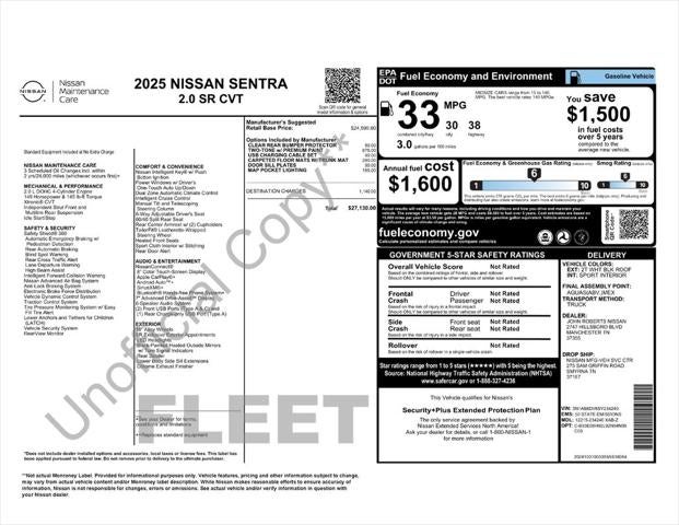2025 Nissan Sentra SR