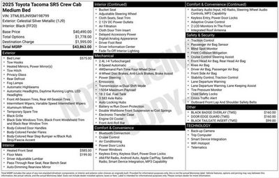 2025 Toyota TACOMA SR5 SR5