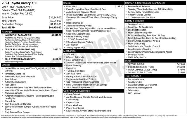 2024 Toyota Camry XSE V6