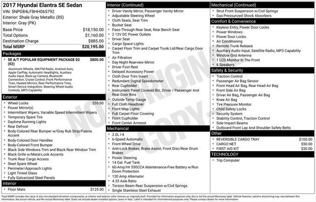2017 Hyundai Elantra SE