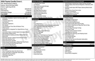 2026 Toyota Corolla Cross L