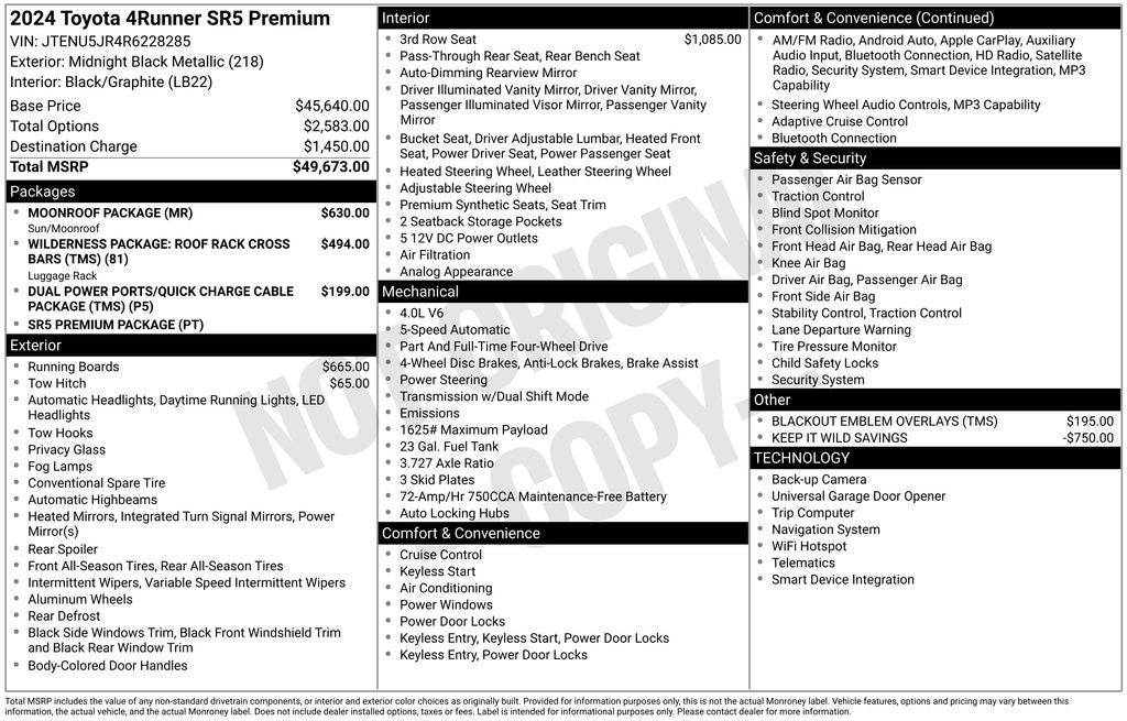 2024 Toyota 4Runner SR5 Premium