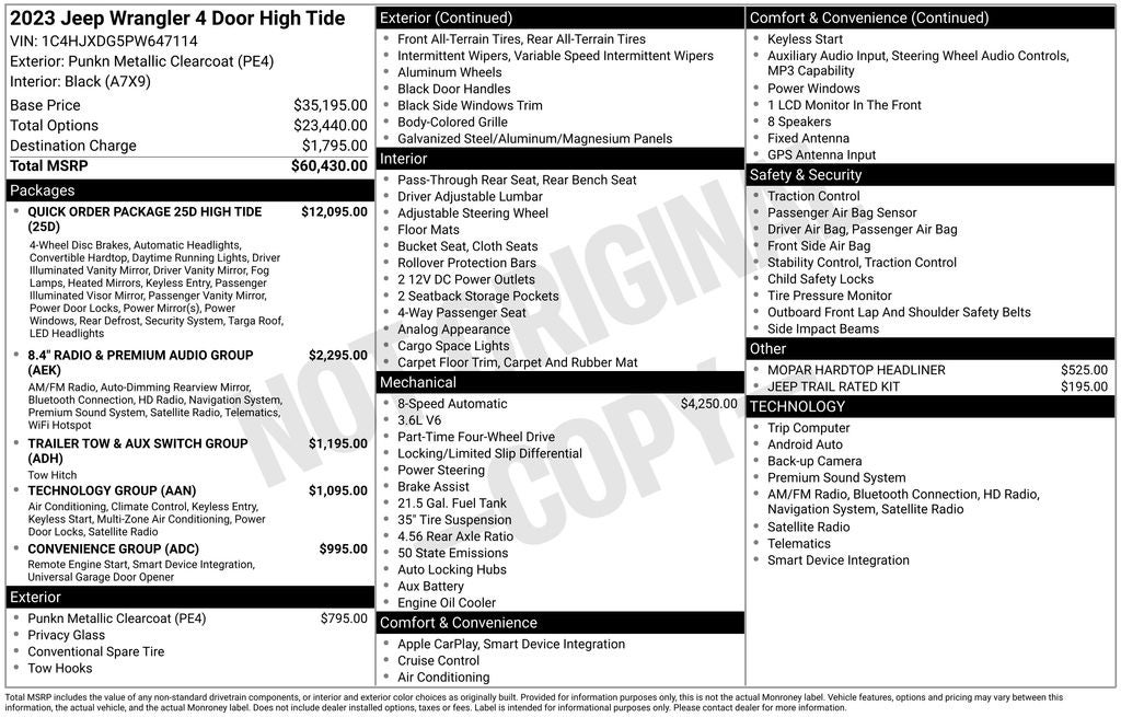 2023 Jeep Wrangler High Tide