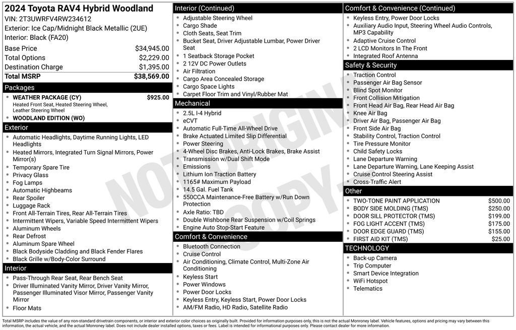 2024 Toyota RAV4 HYBRID Woodland Edition