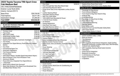 2023 Toyota Tacoma TRD Sport V6