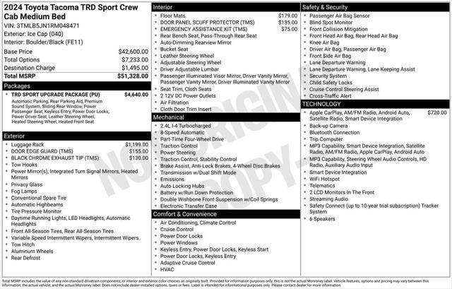 2024 Toyota Tacoma TRD Sport