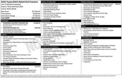 2026 Toyota RAV4 XLE Premium