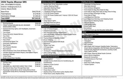 2026 Toyota 4Runner SR5