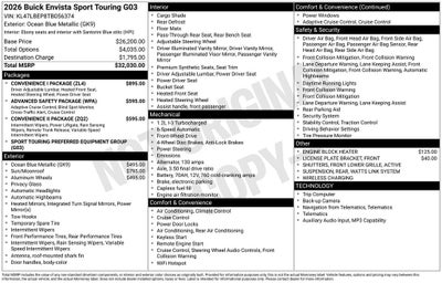 2026 Buick Envista Sport Touring