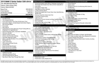 2015 BMW 328i 328i xDrive