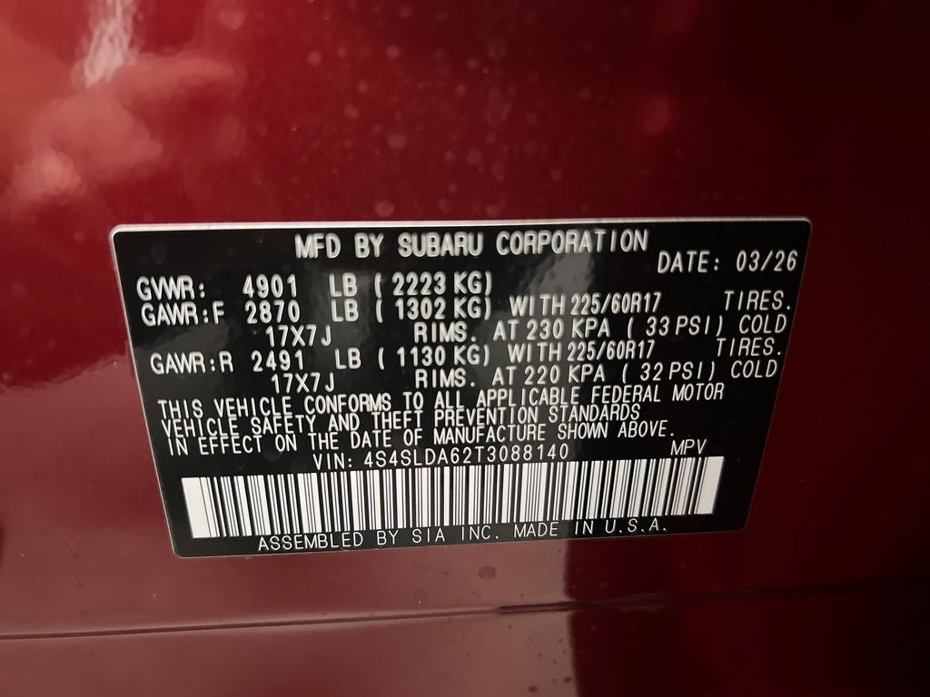 2026 Subaru FORESTER Standard Model