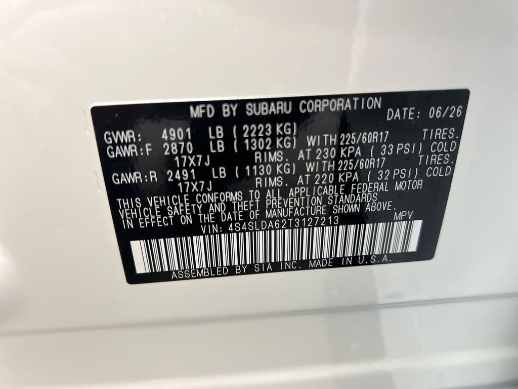2026 Subaru FORESTER Standard Model