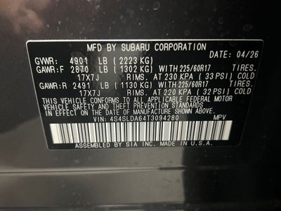 2026 Subaru FORESTER Standard Model