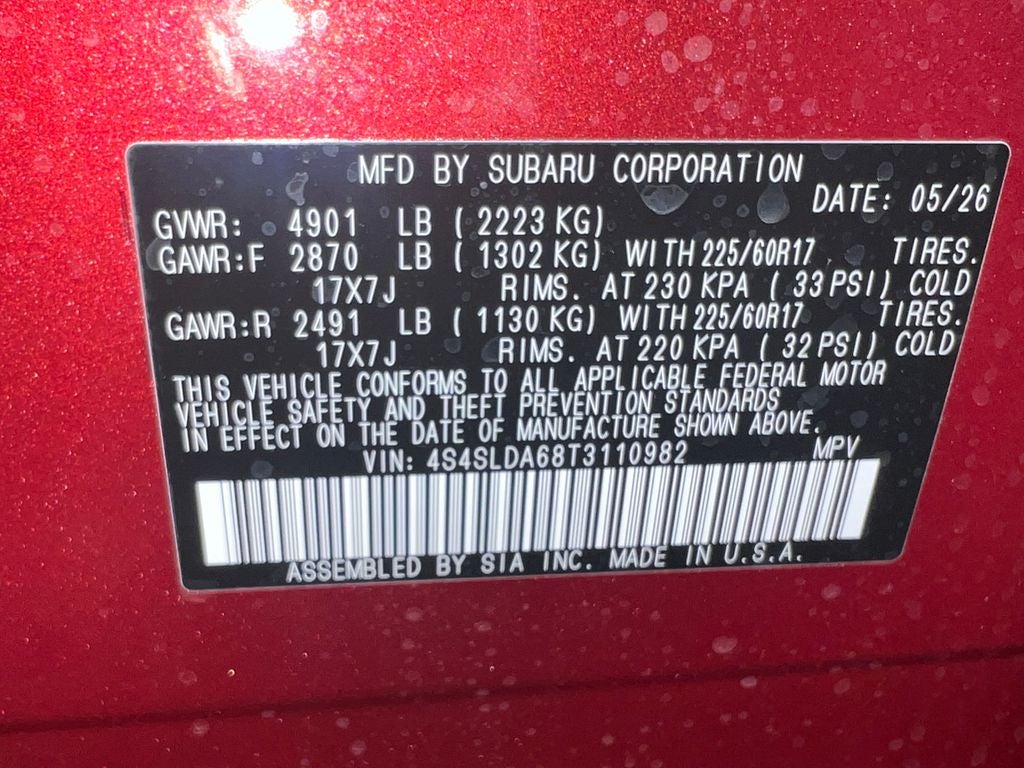 2026 Subaru FORESTER Standard Model
