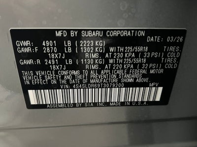 2026 Subaru FORESTER Limited