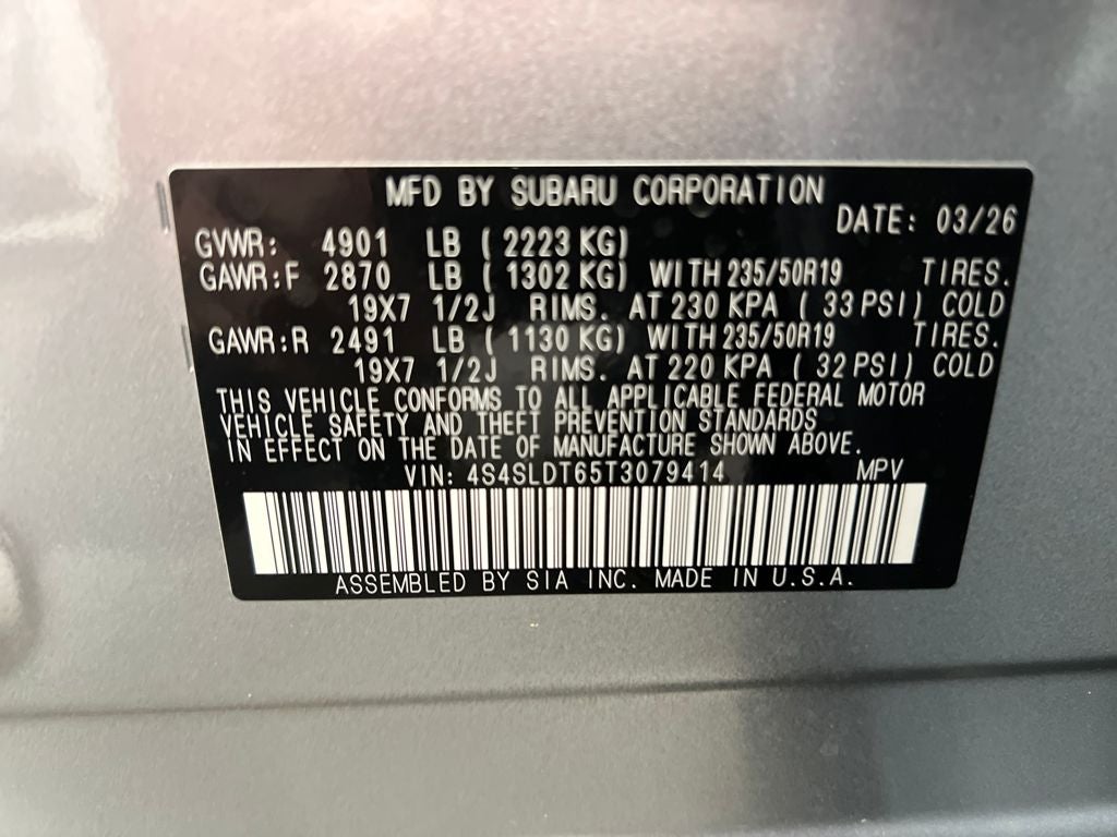 2026 Subaru FORESTER Touring