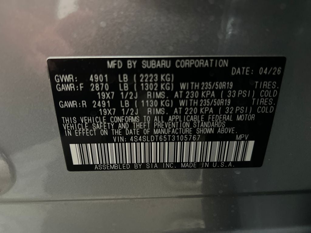 2026 Subaru FORESTER Touring