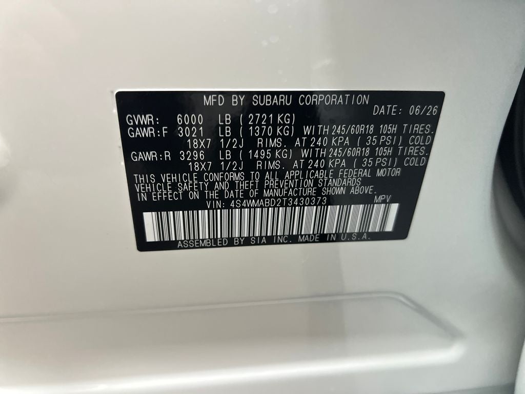 2026 Subaru ASCENT Premium 7-Passenger