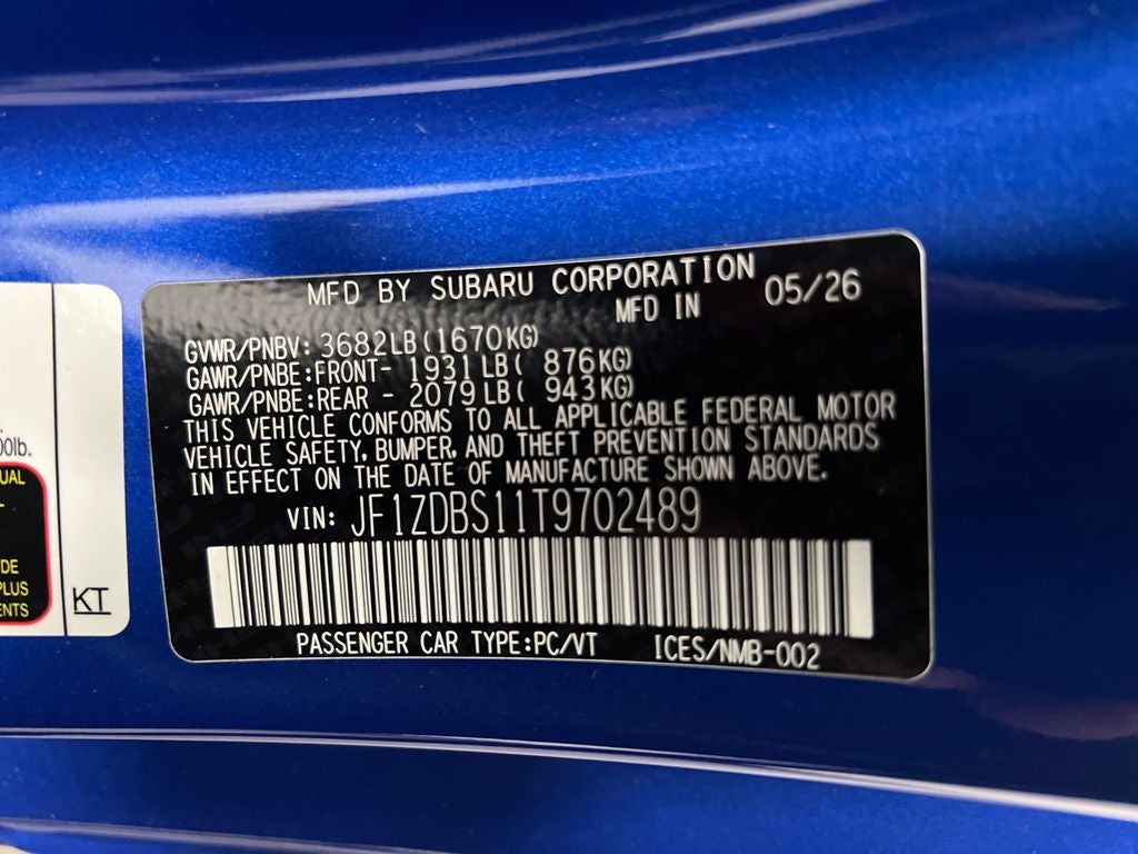 2026 Subaru BRZ tS