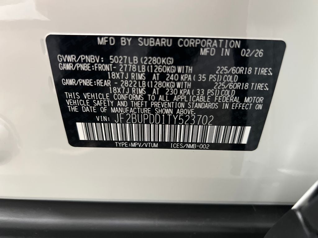 2026 Subaru OUTBACK Limited