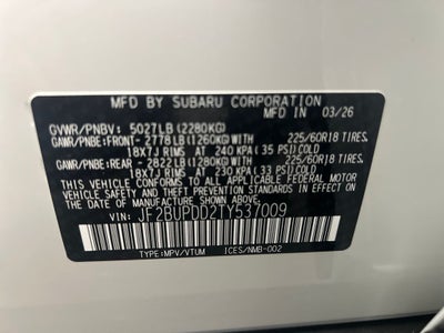 2026 Subaru OUTBACK Limited