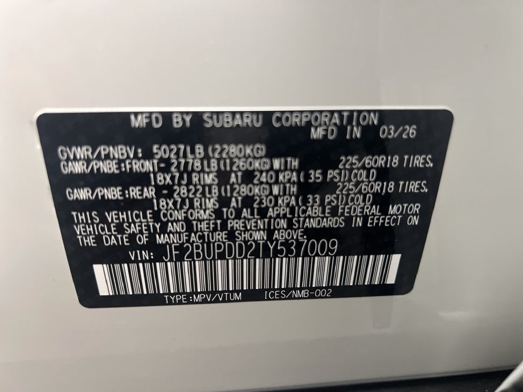 2026 Subaru OUTBACK Limited
