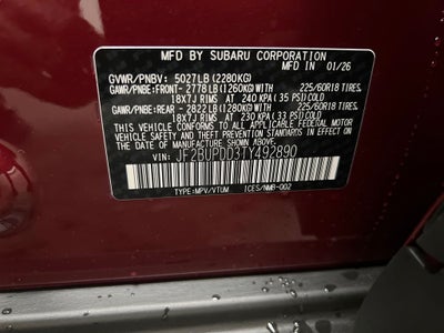 2026 Subaru OUTBACK Limited