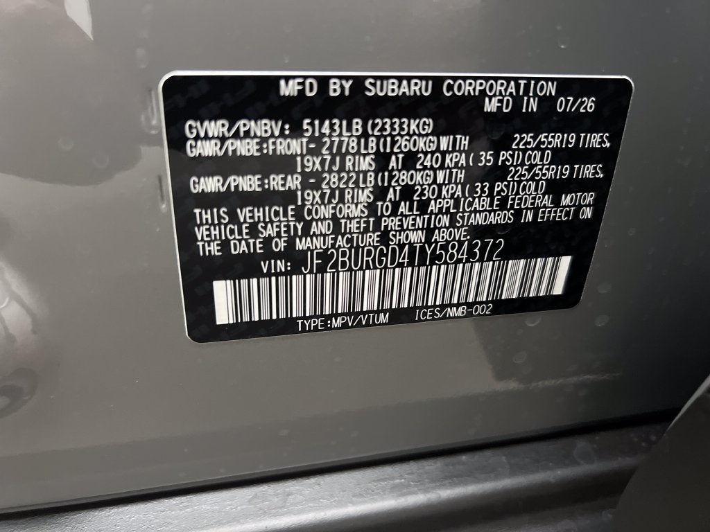 2026 Subaru OUTBACK Limited XT