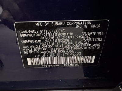 2026 Subaru OUTBACK Touring XT