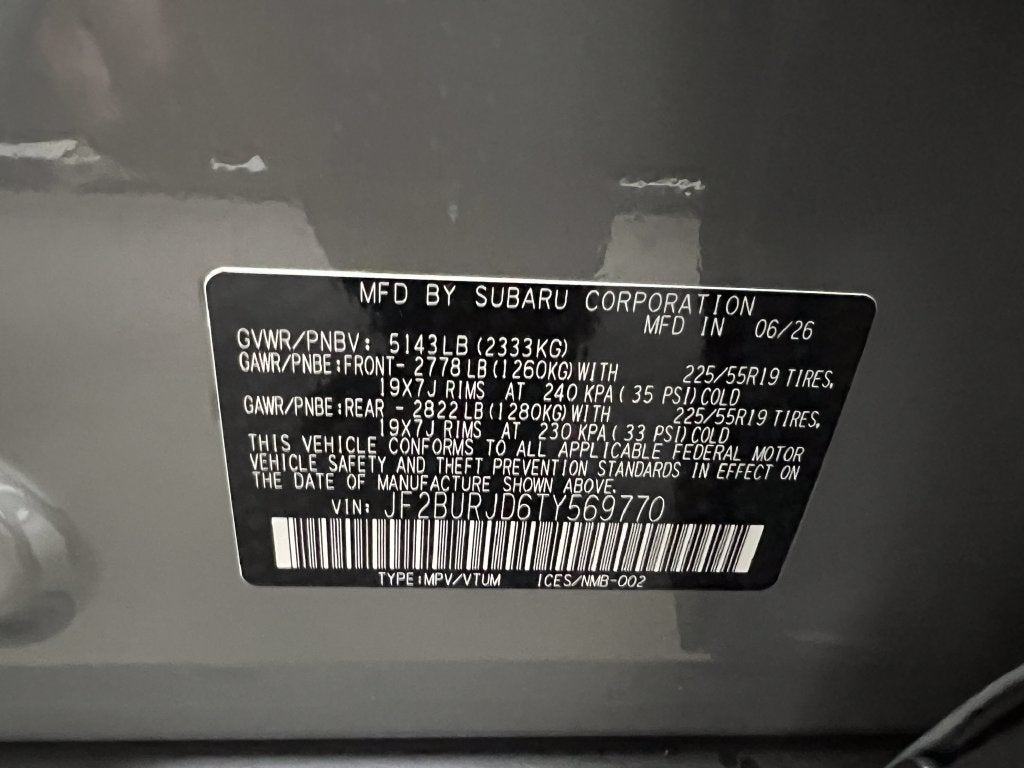 2026 Subaru OUTBACK Touring XT