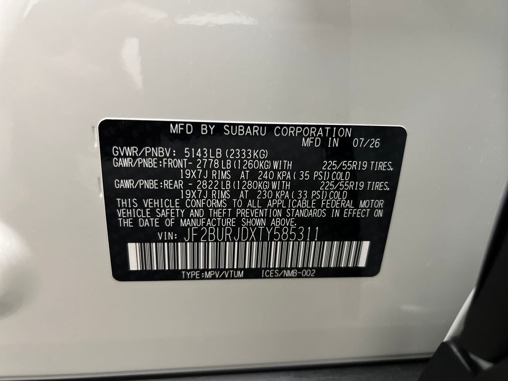 2026 Subaru OUTBACK Touring XT