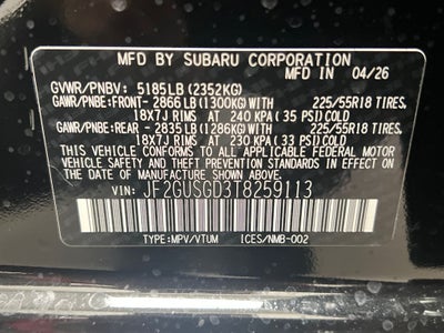 2026 Subaru CROSSTREK Sport Hybrid