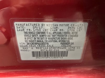 2018 Nissan Versa 1.6 SV