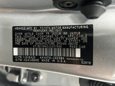 2018 Toyota Camry SE