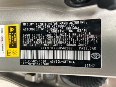2016 Toyota Camry LE