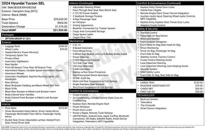 2024 Hyundai Tucson SEL
