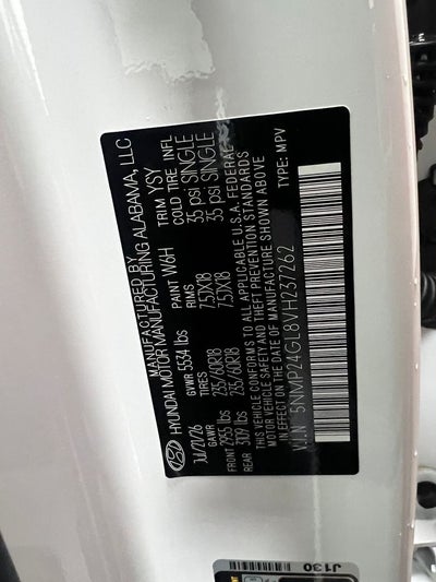 2027 Hyundai Santa Fe SEL