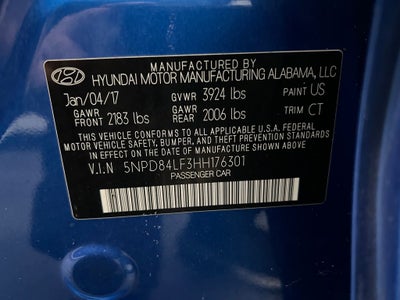 2017 Hyundai Elantra Value Edition