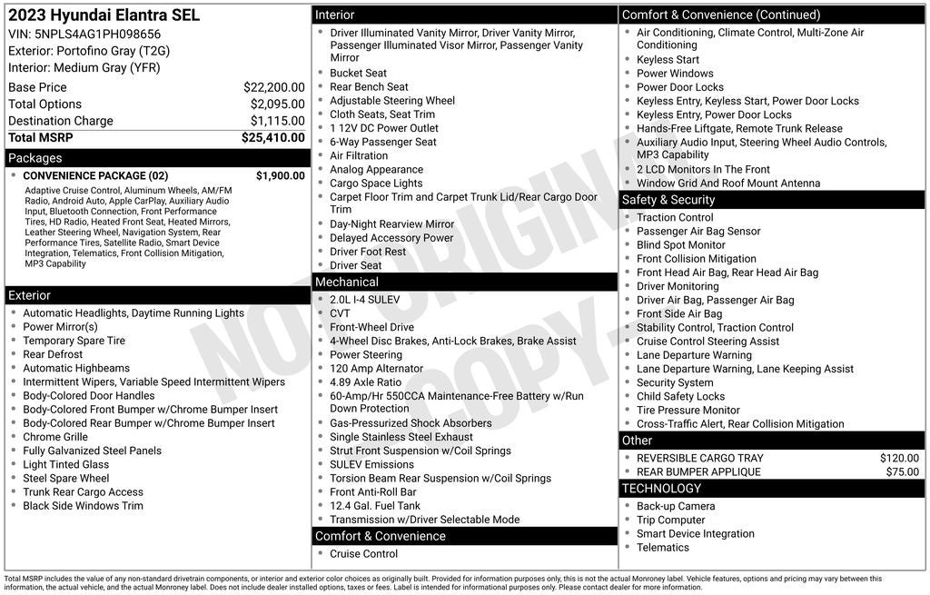 2023 Hyundai Elantra SEL