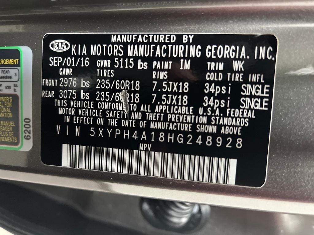 2017 Kia Sorento EX