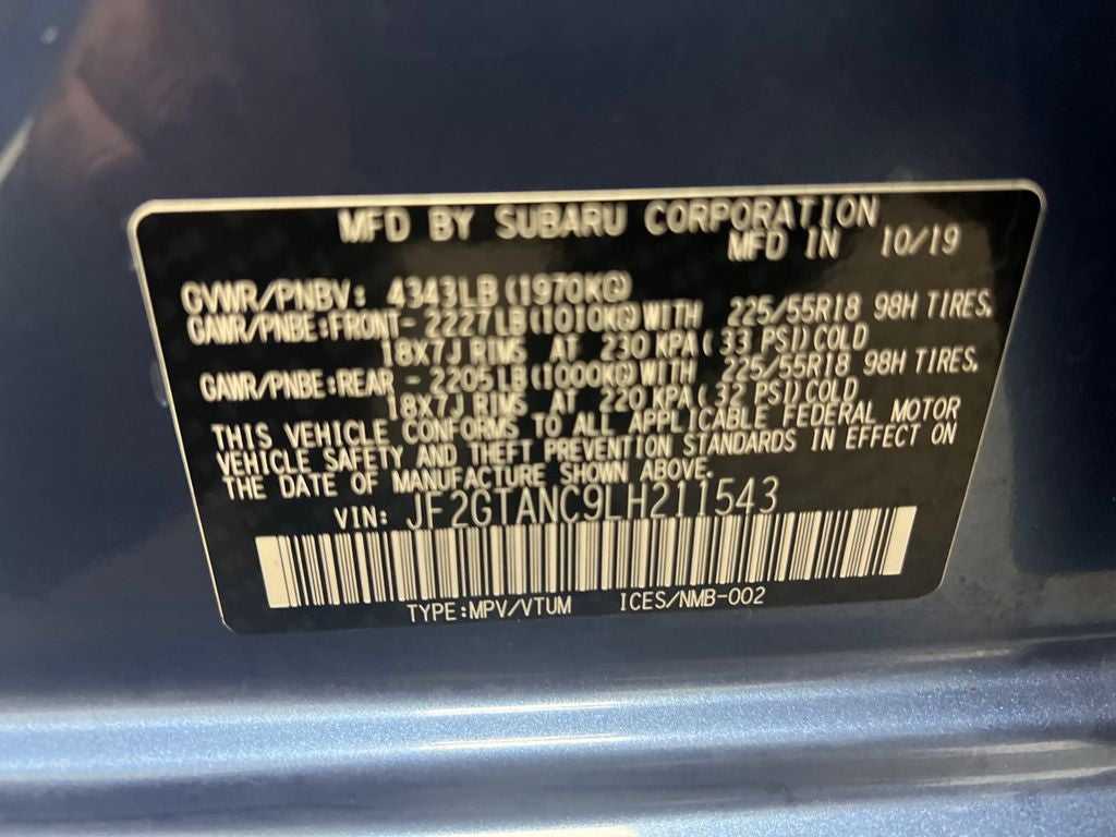 2020 Subaru Crosstrek Limited