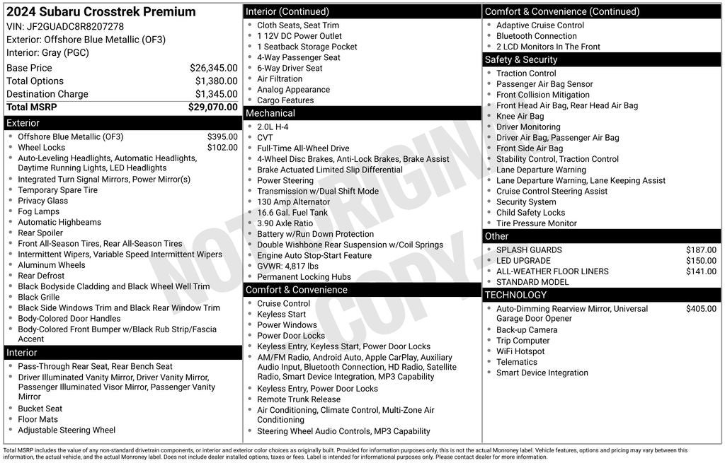 2024 Subaru Crosstrek Premium