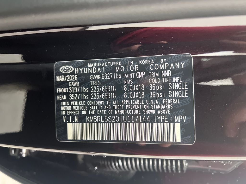 2026 Hyundai Palisade SEL 7 Passenger