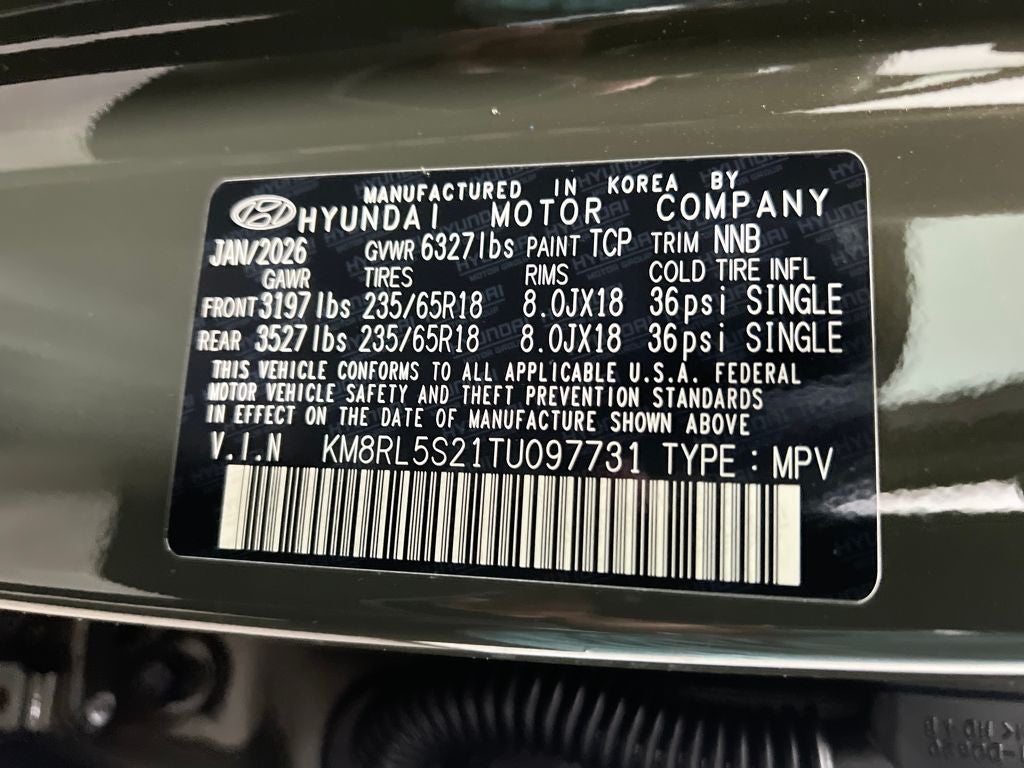 2026 Hyundai Palisade SEL 7 Passenger