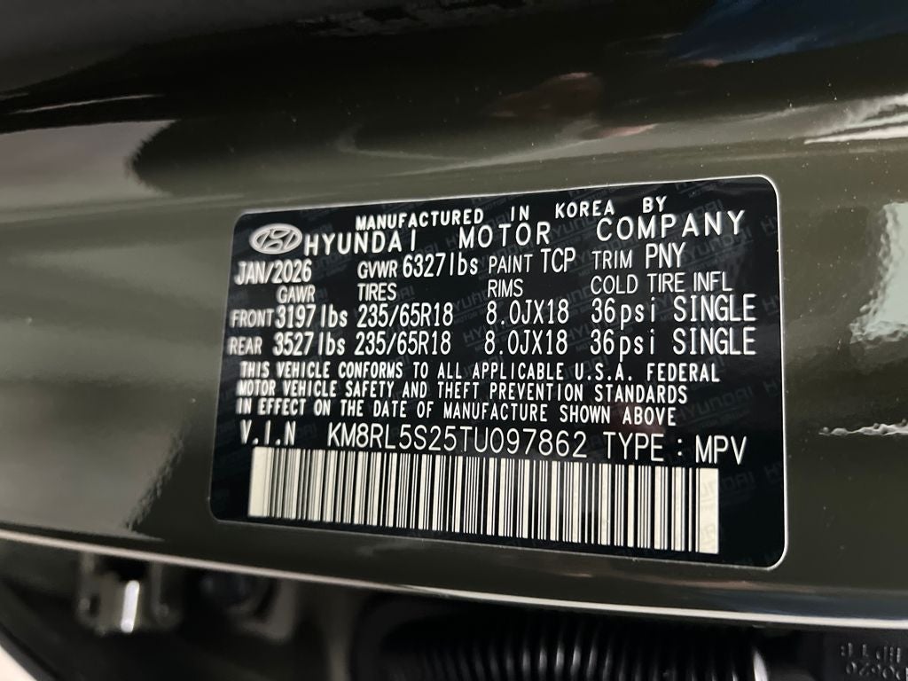 2026 Hyundai Palisade SEL 8 Passenger