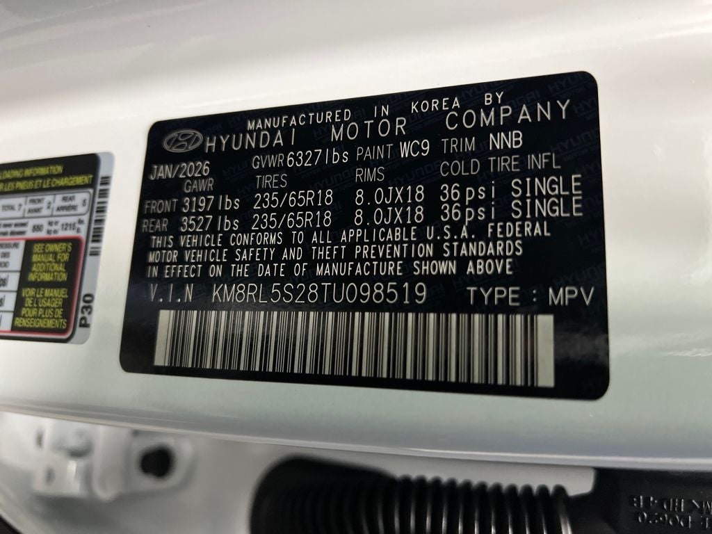 2026 Hyundai Palisade SEL 7 Passenger