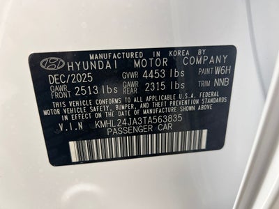 2026 Hyundai Sonata SE